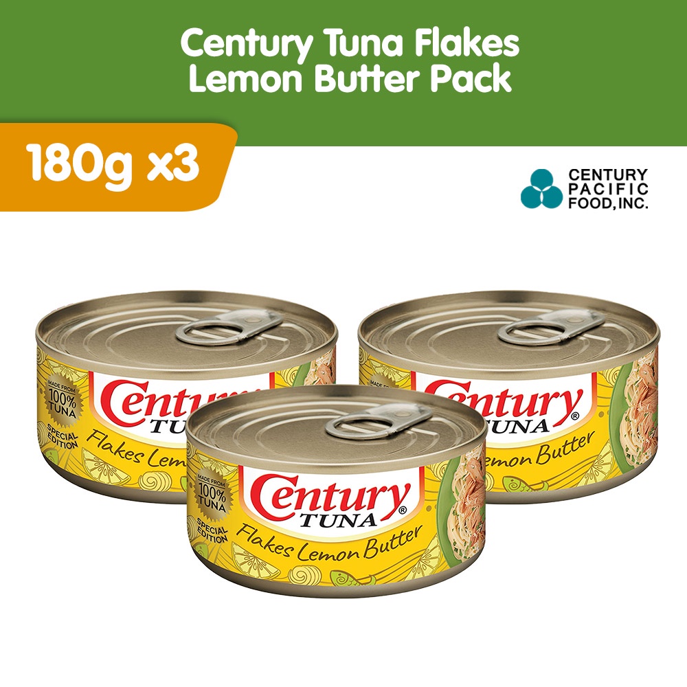 Century Tuna Flakes Lemon Butter 180g Pack of 3 (Online Exclusive