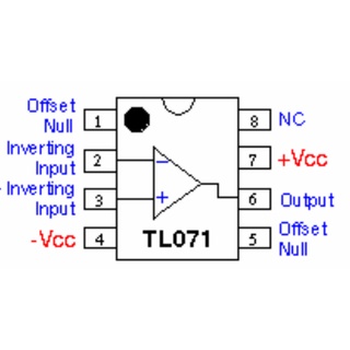 TL071 TL072 OpAmp IC operational amplifier dual single 8 pin DIP ...