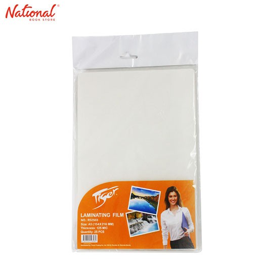 Tiger Laminating Film R52503 A5 125 Microns 25'S National Book Store