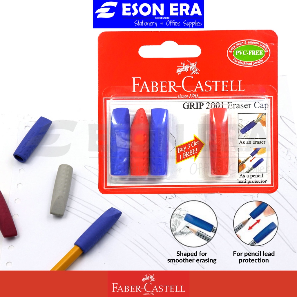 FaberCastell Eraser Cap Buy3 Free1 187004 Shopee Philippines