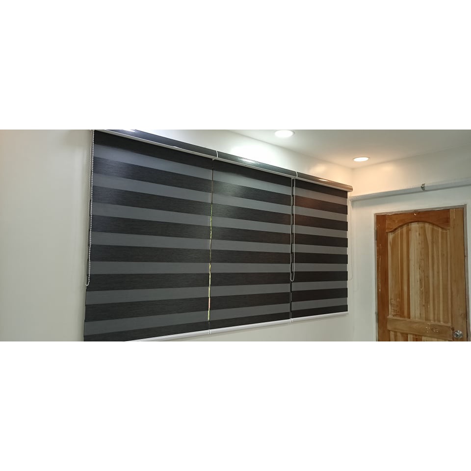 100 POLYESTER BLACKOUT DARK GRAY KOREAN WINDOW BLINDS MADE IN KOREA