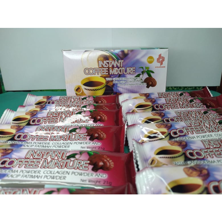 Dynapharm Instant Coffee Mixture w/ Ganoderma powder,Collagen powder