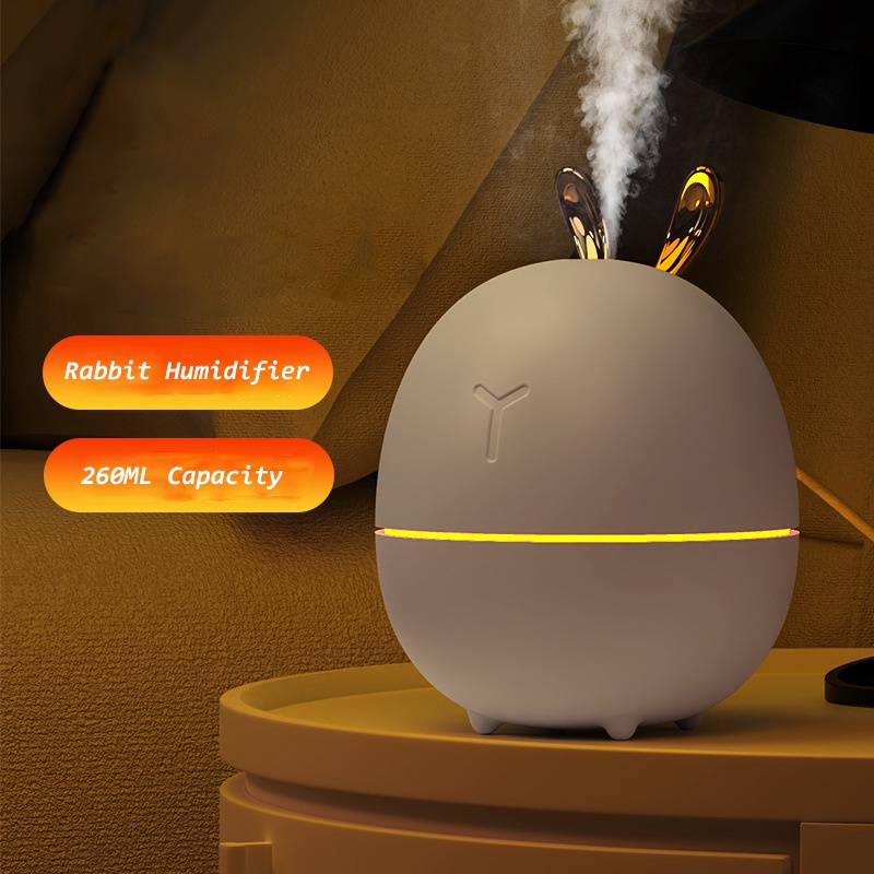 300ML Cute Rabbit Humidifier USB Air Purifier Mini Aromatherapy ...