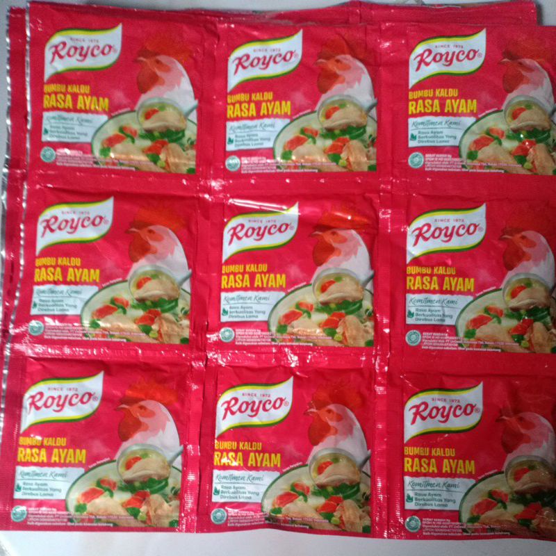 Royco Seasoning Chicken Beef Broth 8gr Contents 12 Sachets Shopee