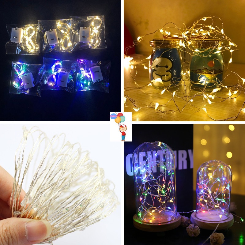 2M LED Light String Party Decorations Light Copper Wire Lamp indoor and ...