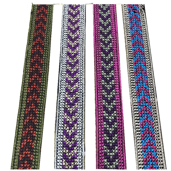 2.2cm Vintage Ethnic Arrow pattern Embroidered DIY ribbon Lace | Shopee ...