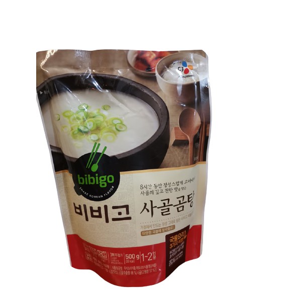 CJ Bibigo Instant Beef Bone Flavor broth Soup 500g. Spot Shopee