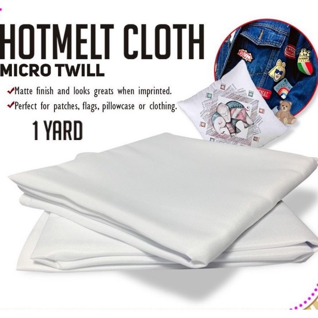 MICRO TWILL CLOTH (SUBLIMATION HOTMELT PROCESS FOR DARK COLORS ...