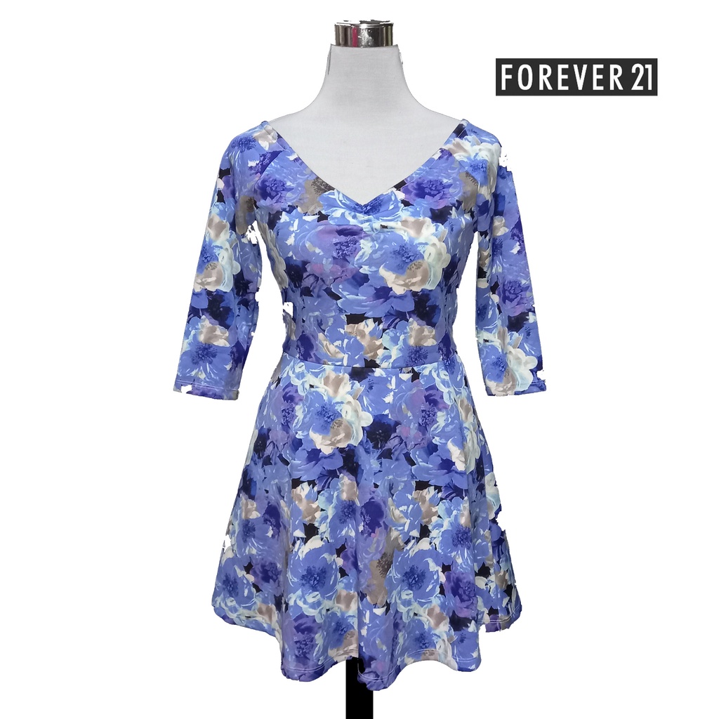 Forever 21 floral skater dress hotsell