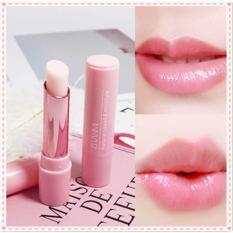 Natural colorless moisturizing lip balm to remove lip lines / cuticles