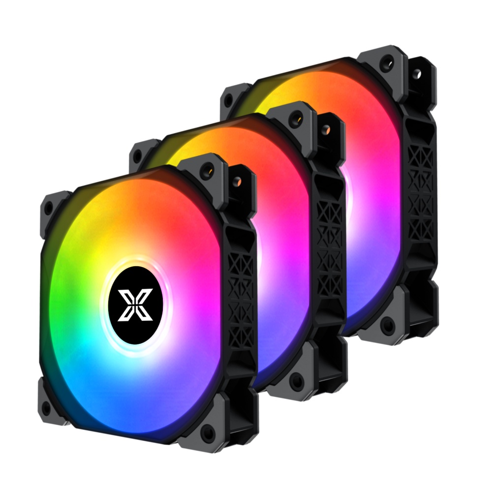 Xigmatek STARZ Radiator Fan - X22A ARGB (EN48458) - PACK x3, CONTROLLER ...