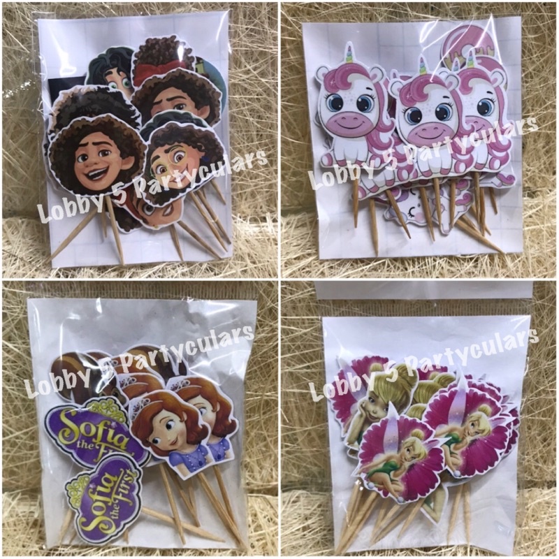 HQKJGSYX 12pcs Cupcake Toppers - Gold & Black Dancing Girl Design - View #4