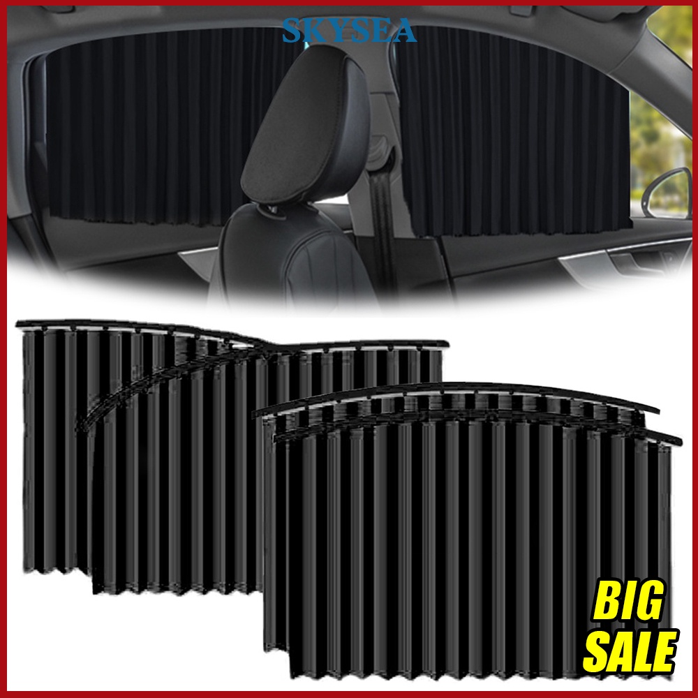 4Pcs/Set Universal Car Sunshade Side Window Curtain