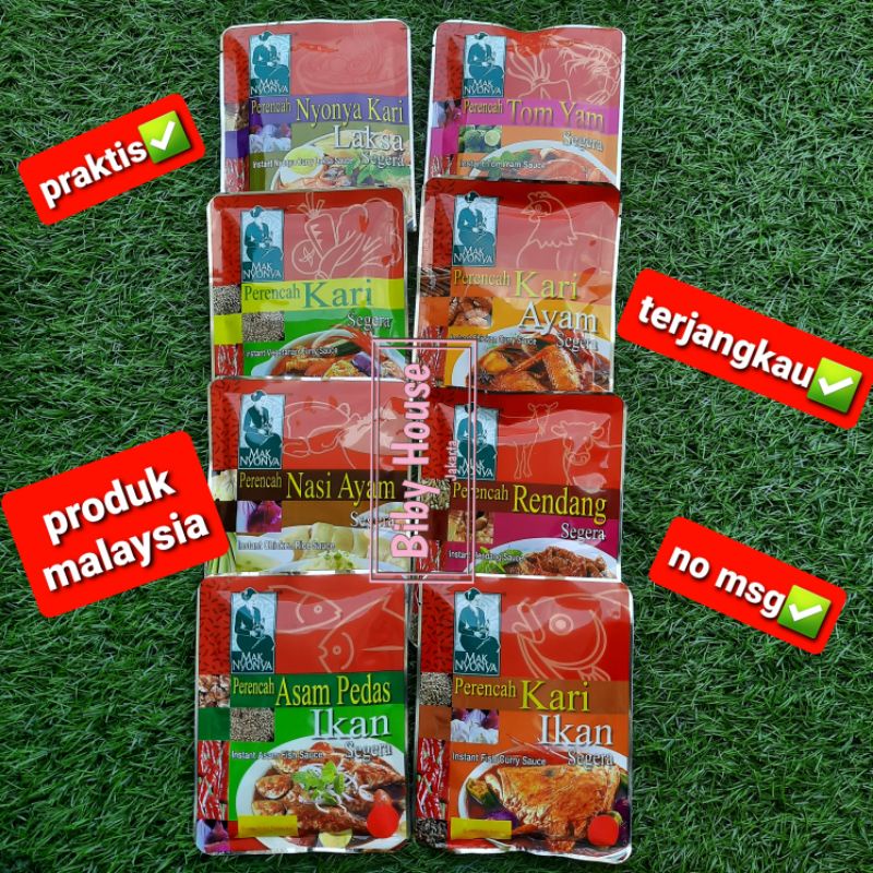 INSTANT SEASONING MAK NYONYA Rendang/Kari/Laksa HALAL AND PRACTICAL ...
