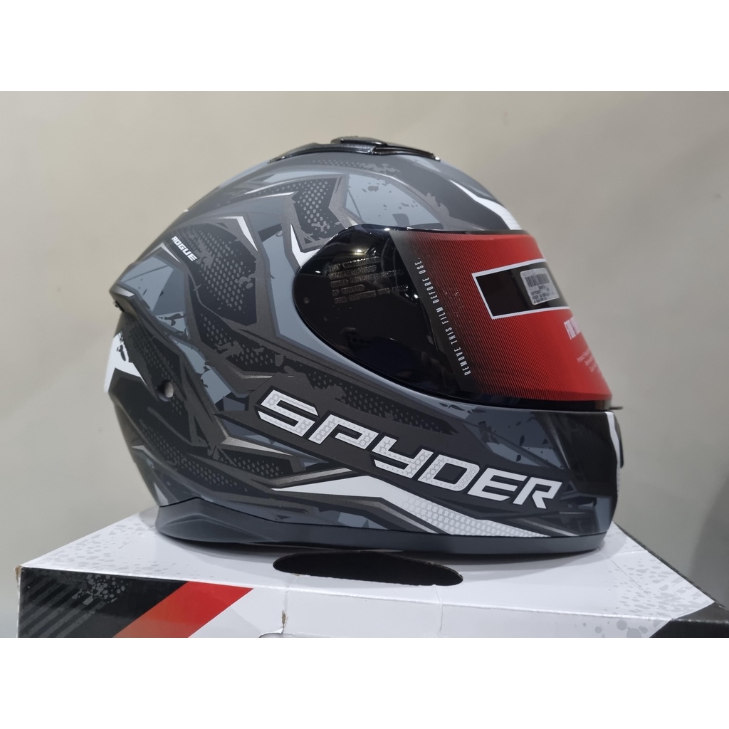 Spyder helmet full face hot sale black