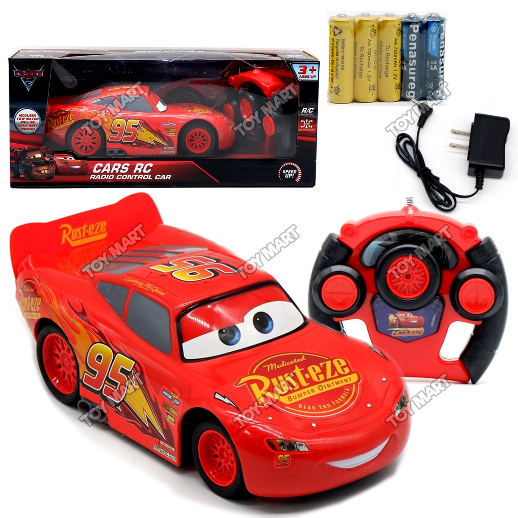 R/C Lighting McQueen Cars Big Remote Control Rechargeable Batteries ...