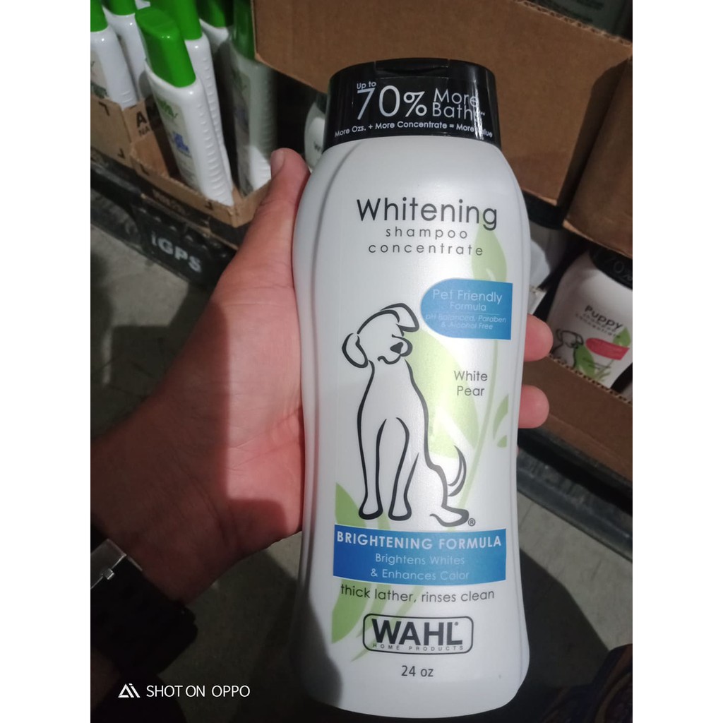 Wahl Whitening Shampoo Concentrate (Brightening Formula) for Dogs 24oz