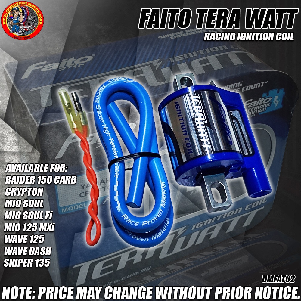 FAITO RACING IGNITION COIL "TERA WATTS" (UMFAT02) Shopee Philippines