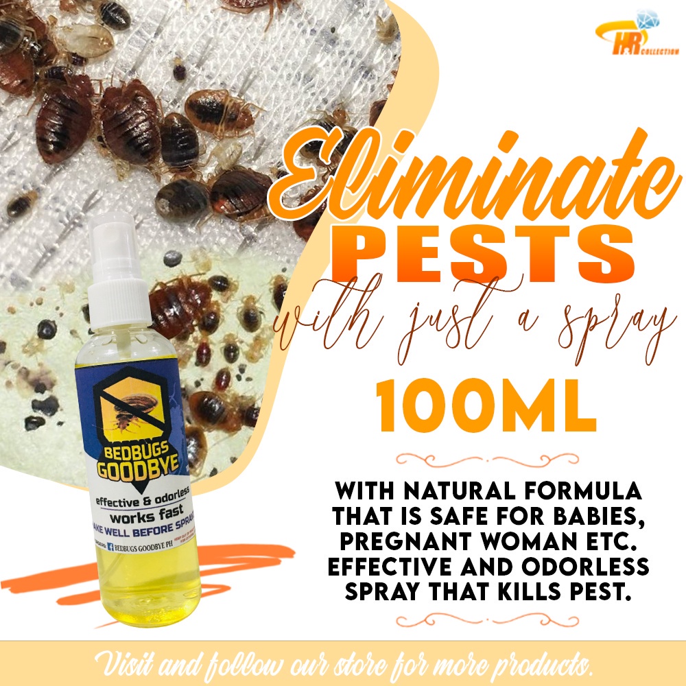 ┇100Ml Bed Bugs (Surot) Killer Spray With Peppermint Oil Bedbugs