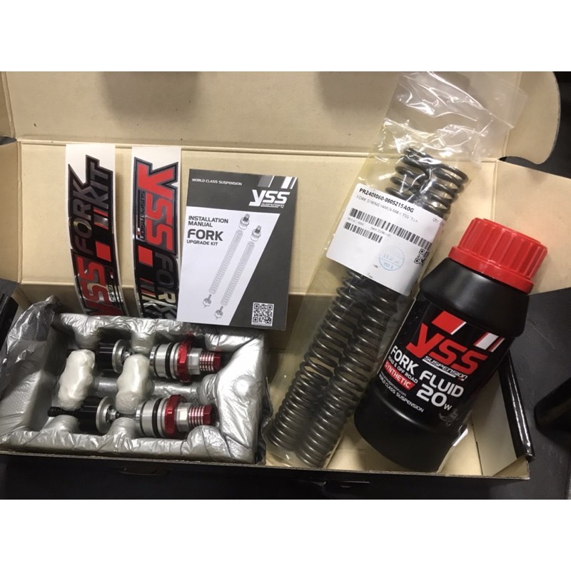YSS FORK UPGRADE KIT SET Y15ZR/NMAX/NVX155/RS150/RSX free fork oil