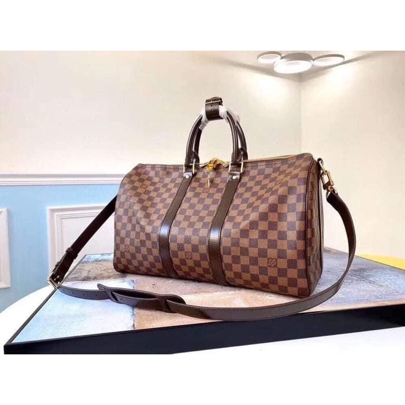 Louis Vuitton Duffel Bag Travelling Bag 50CM Shopee Philippines