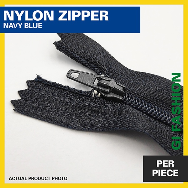 Nylon Zipper navy blue 5.5