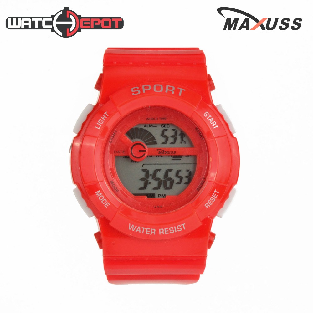 Maxuss Ladies Rubber Sports Watch 959 (Red) Shopee Philippines
