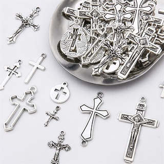 Wholesale PH PandaHall Rosary Necklace Cross Charms Rosary Making