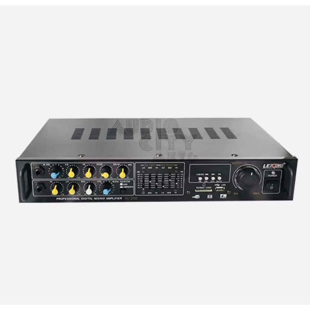 Lexing AV-230 Stereo Mixing Power Amplifier with Equalizer (Black ...