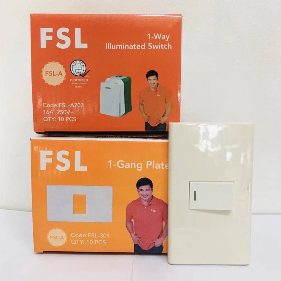 FSL ELECTRIC SWITCH 1 2 3 GANG | Shopee Philippines