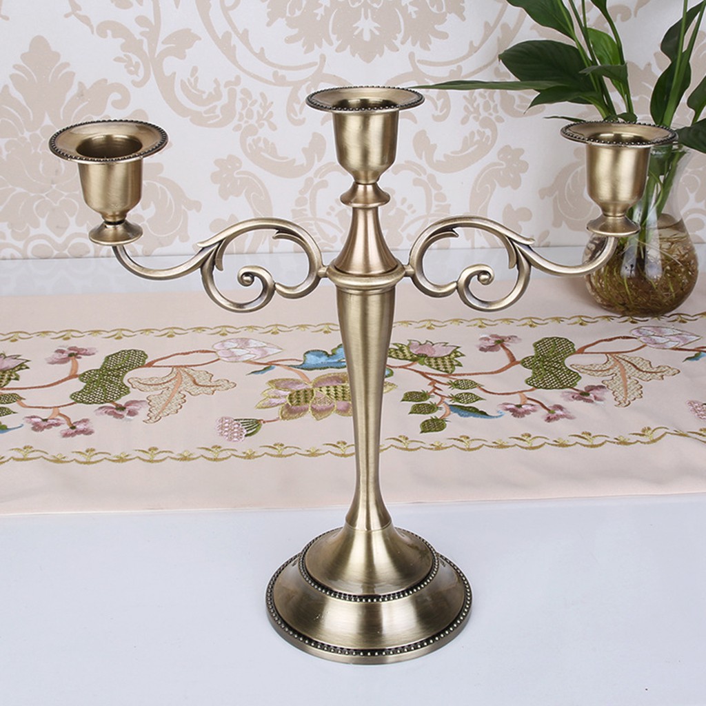 【COD】European 3 Arms Candelabra Candle Holder for Decoration Wedding