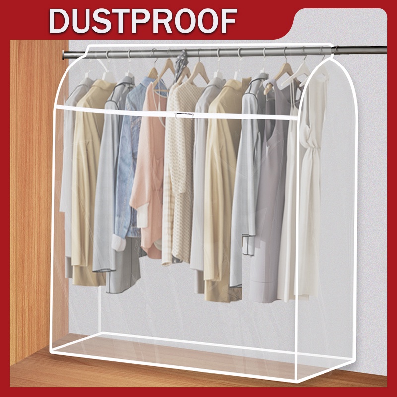 PEVA Dust Cover Wardrobe Clothes Storage Transparent Clothes Cover