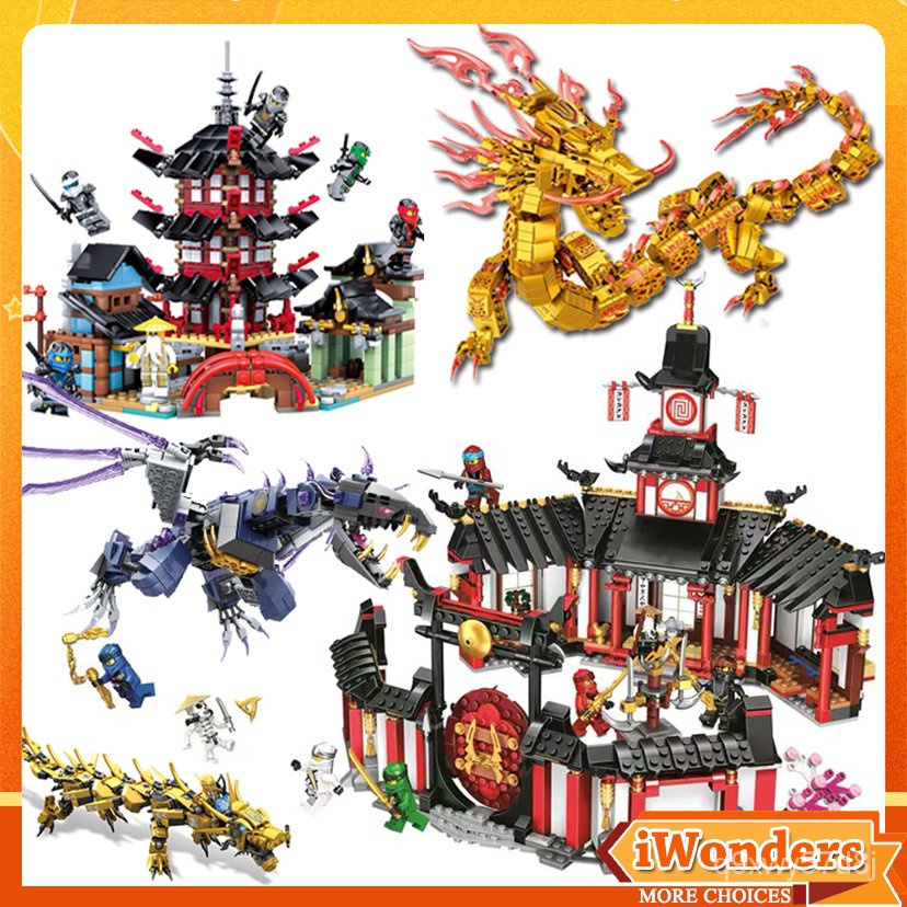 Ninjago building blocks lego Monastery of Spinjitzu Temple of Airjitzu ...