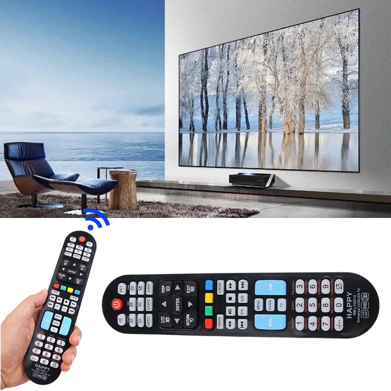 433MHZ Universal RM-L1107+3 LCD/LED TV Remote Control with Media Play ...