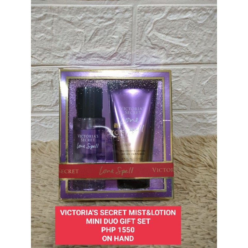 Love Spell Victoria s Secret Mist and Lotion Mini Duo Gift Set