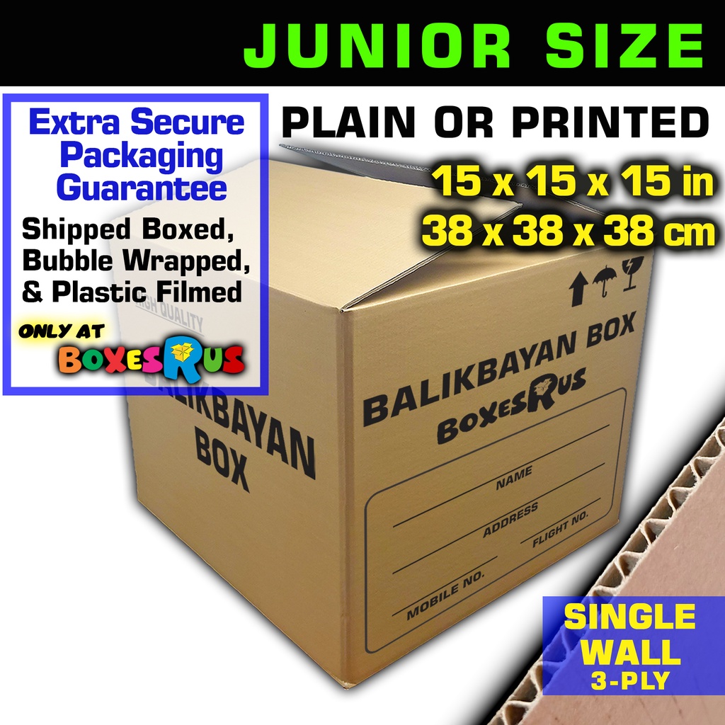 Box USA 55NM60 Corrugated Shipping Box – 15x15x15 Inch, Single Wall Cardboard (Pack Of 25)