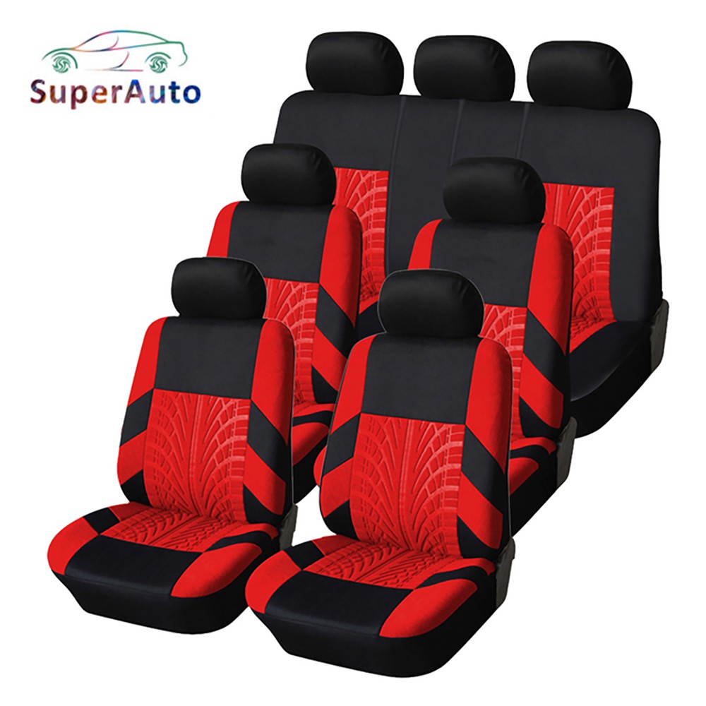 SuperAuto Car Seat Covers Car Seat Protector Universal Fit Most Cars Tire Pattern Shopee Philippines