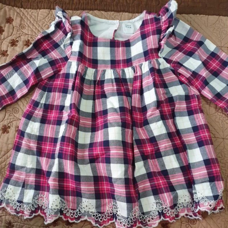 Baby gap plaid on sale dress