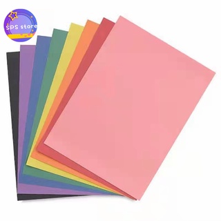 100 Sheets Multicolor Card Papers, Random Color Printer Paper A4 70gsm  Fluorescent Construction Paper For Printing, Origami