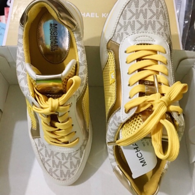 Yellow michael shop kors shoes