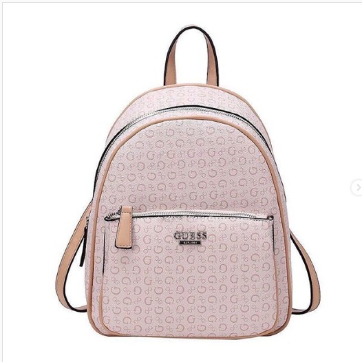 GUESS MONOGRAM LEATHER BACKPACK Shopee Philippines