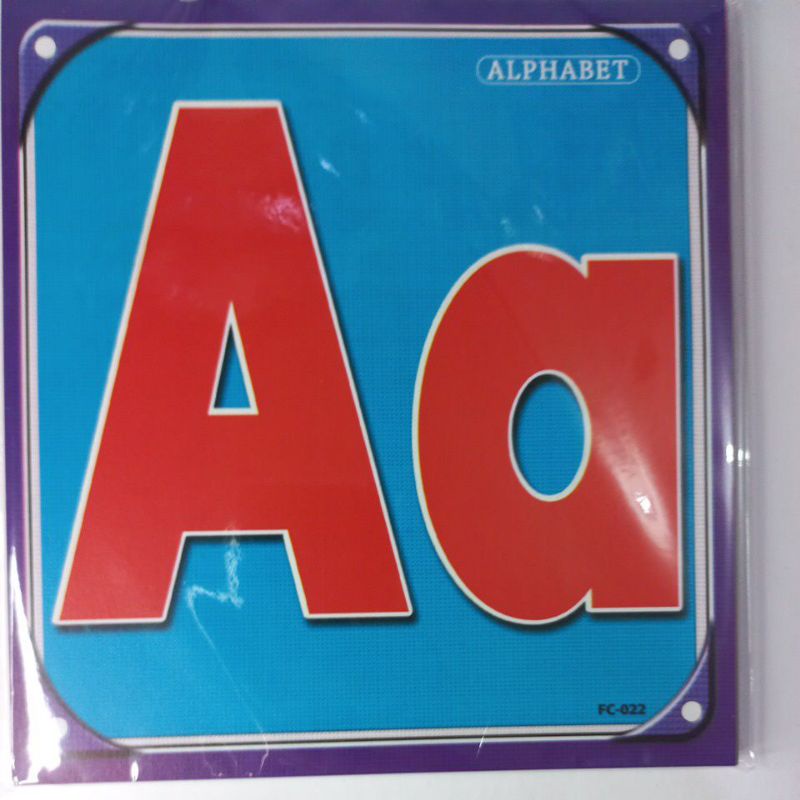 Educational Flashcards 6.5"x7" Alphabet Shopee Philippines