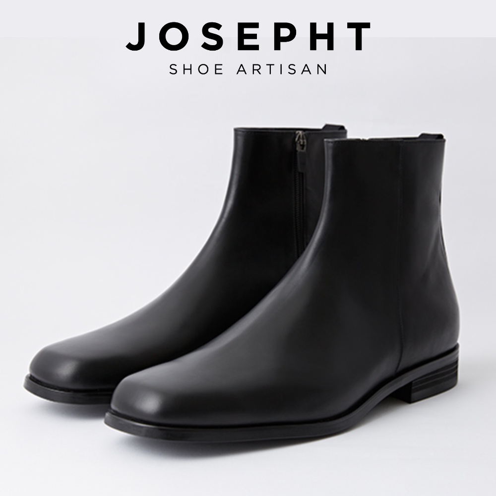 Josepht Odin Leather Chelsea Boots Vibram Sole Square Toe Ankle Boots