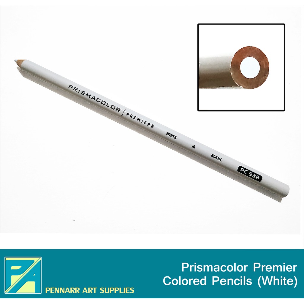 Prismacolor Premier Soft Core Colored Pencils, White PC 938