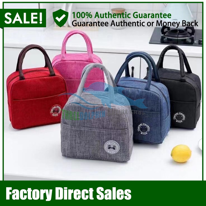 Insulation HOTCOLD Lunch Bag Canvas Bags Fresh Handbag Thickened