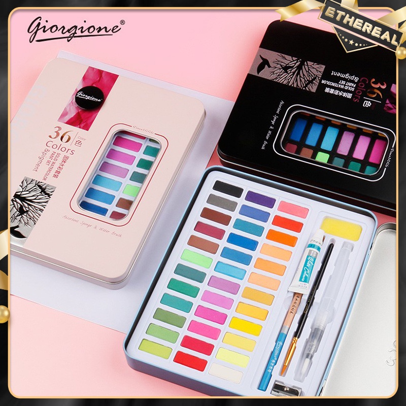 Product image Giorgione 36/48 Colors Watercolor Paint Set Watercolour Water Color Pigment 1