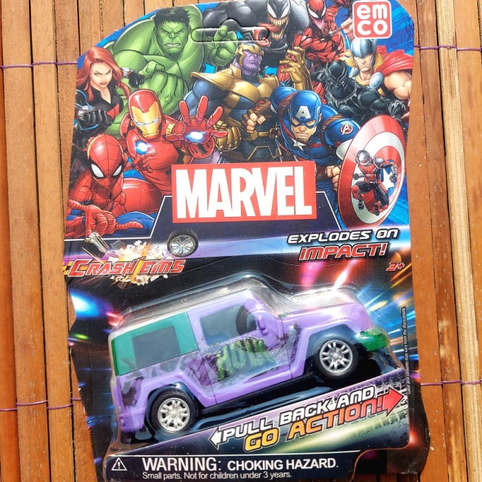 Emco CRASH EMS CRASHEMS Car Hit PULLBACK MARVEL AVENGERS CAPTAIN ...