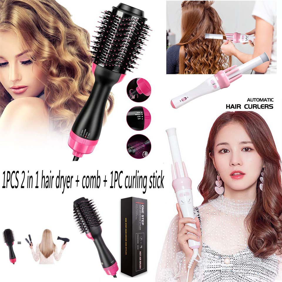 Shopee hair outlet brush straightener