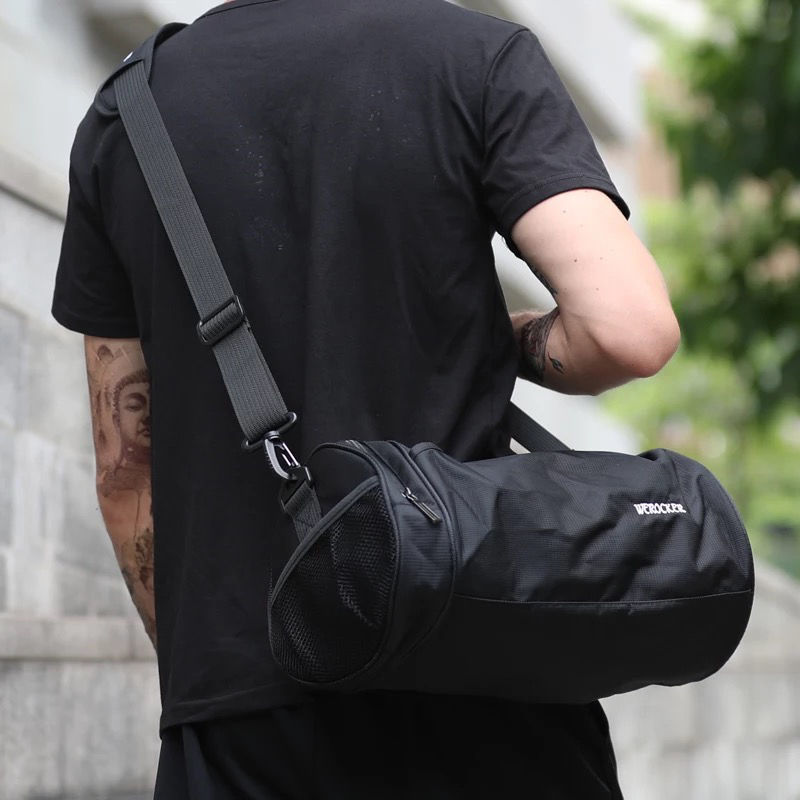 Men and Women Trend Gym Bag Ins Simple Shoulder Casual Fashion Sports Small Student Bag Cylindrical Bag p1140