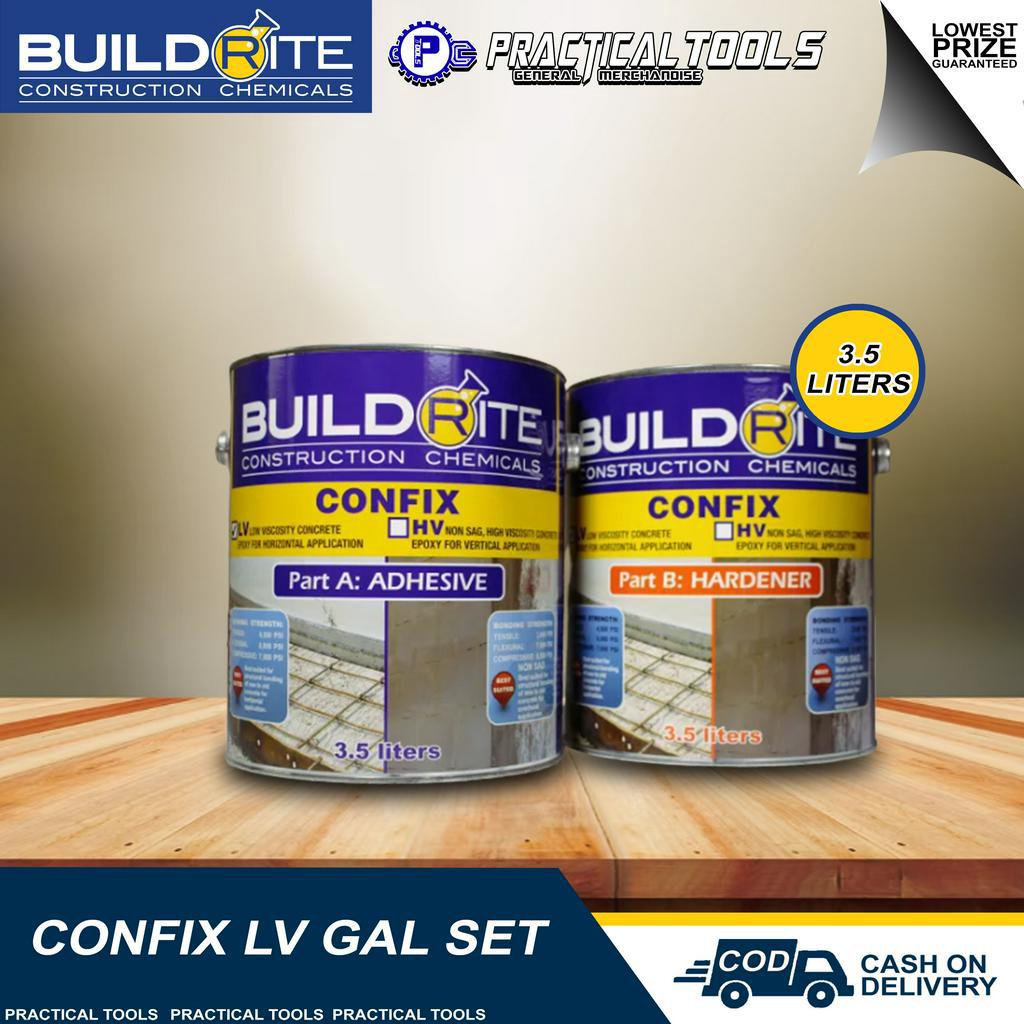 BUILDRITE CONFIX LV GAL SET Low viscosity concrete epoxy for horizontal ...